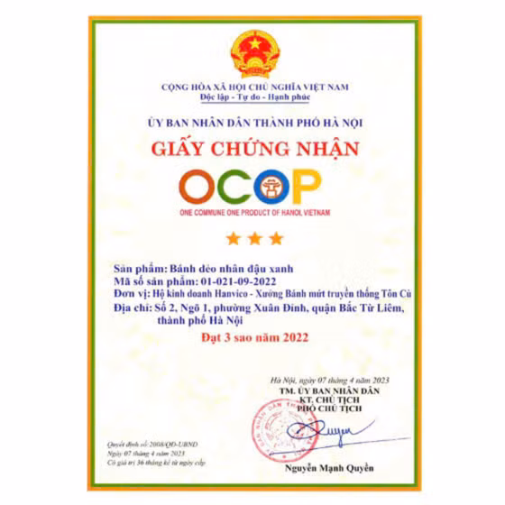 Bánh dẻo nhân đậu xanh HAVICO