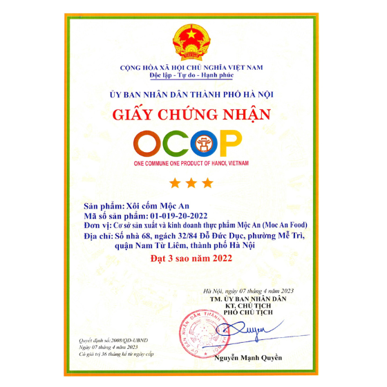 Xôi cốm Mộc An