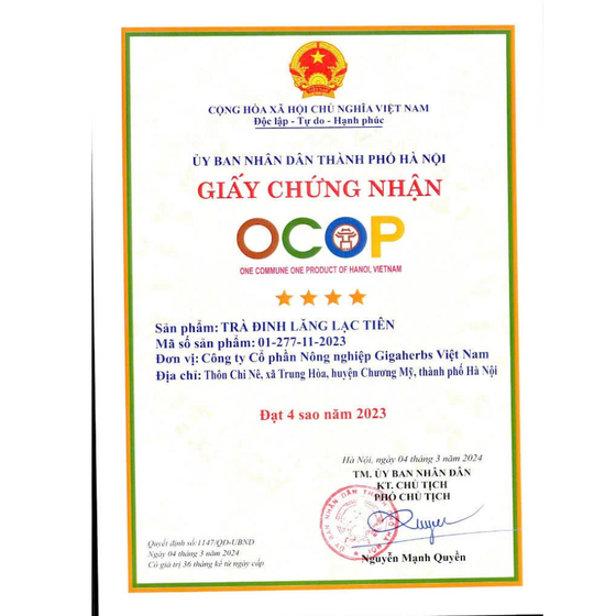 Trà đinh lăng lạc tiên