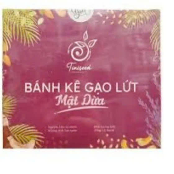 Bánh kê gạo lứt mật dừa Tiniseed
