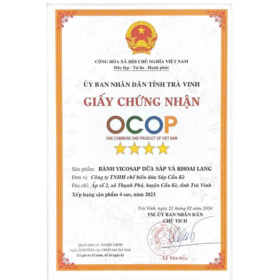 Bánh VICOSAP Dừa sáp và Khoai lang