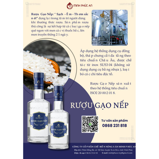 Rượu gạo nếp Minh Phúc An