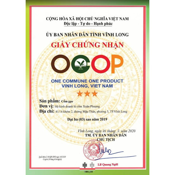 Cốm gạo Xuân Phượng