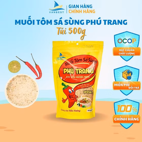 Muối tôm sá sùng Phú Trang