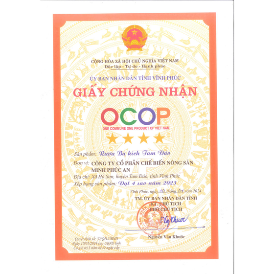 Rượu ba kích Tam Đảo