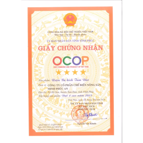 Rượu ba kích Tam Đảo