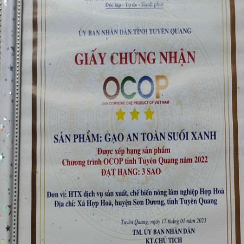 Gạo an toàn Suối Xanh