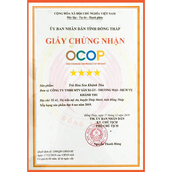 Trà Hoa Sen Khánh Thu