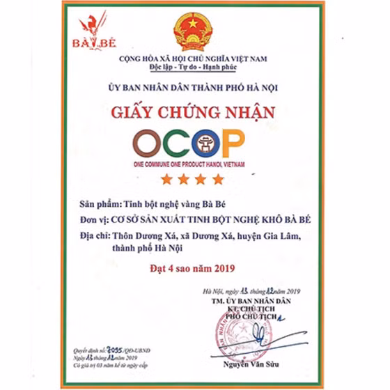 Tinh bột nghệ vàng Bà Bé