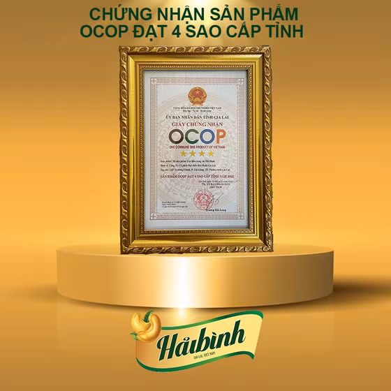 Bộ sản phẩm hạt điều rang củi Hải Bình