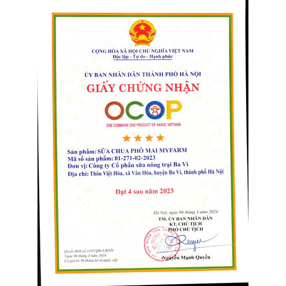 Sữa chua phô mai Myfarm