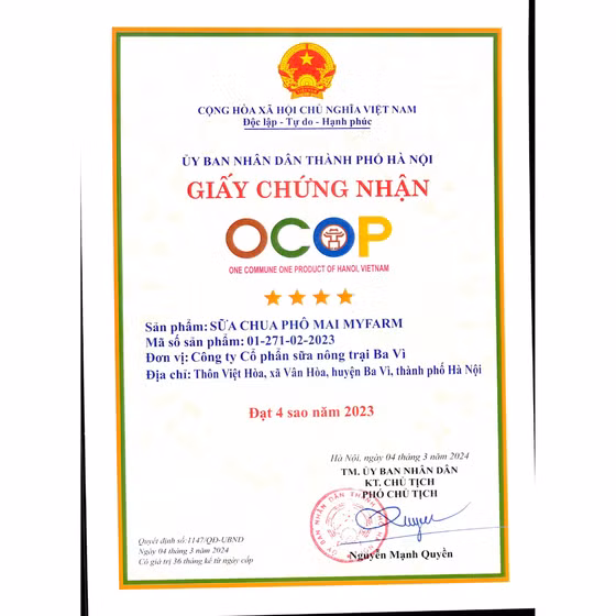 Sữa chua phô mai Myfarm