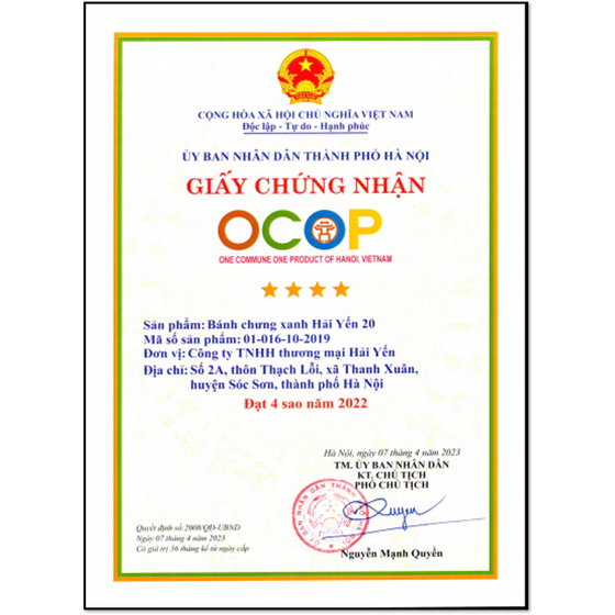 Bánh chưng xanh Hải Yến 20