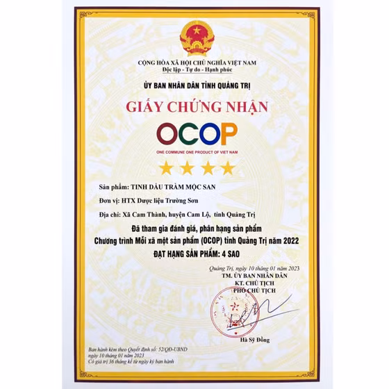 Tinh dầu tràm Mộc San