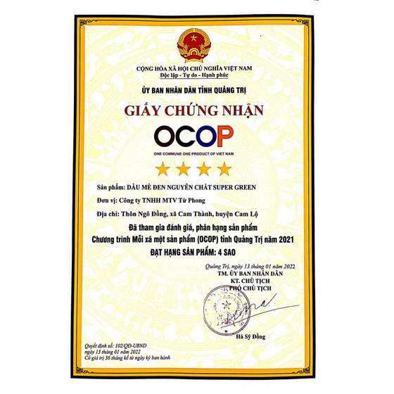 Dầu mè đen nguyên chất SuperGreen