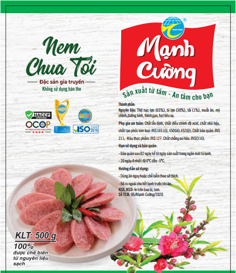 Nem chua tỏi Mạnh Cường