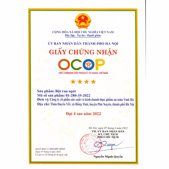 Bột rau ngót