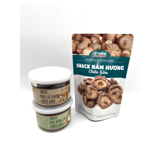 Snack nấm đông cô chiên giòn