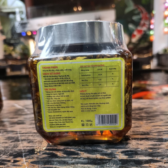 Hoa đu đủ ngâm mật ong Song Linh