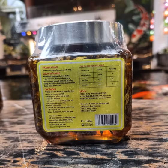 Hoa đu đủ ngâm mật ong Song Linh