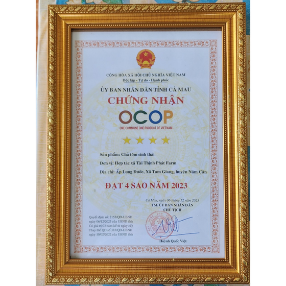 Chả tôm sinh thái 