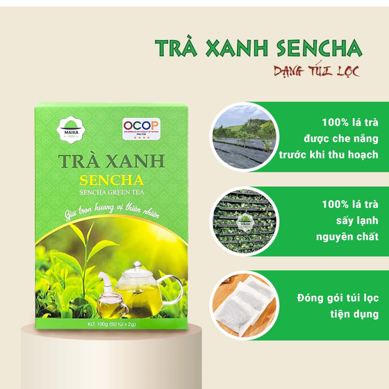 Trà xanh Sencha - Maika Food