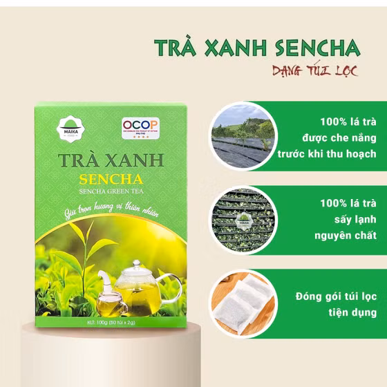 Trà xanh Sencha - Maika Food