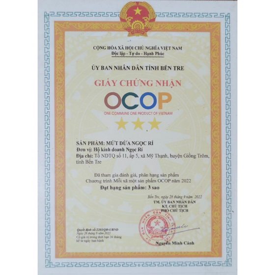 Mứt dừa Ngọc Rí