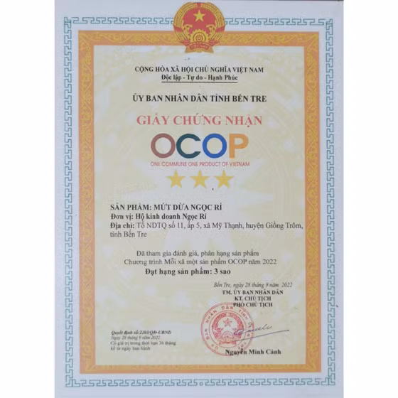 Mứt dừa Ngọc Rí