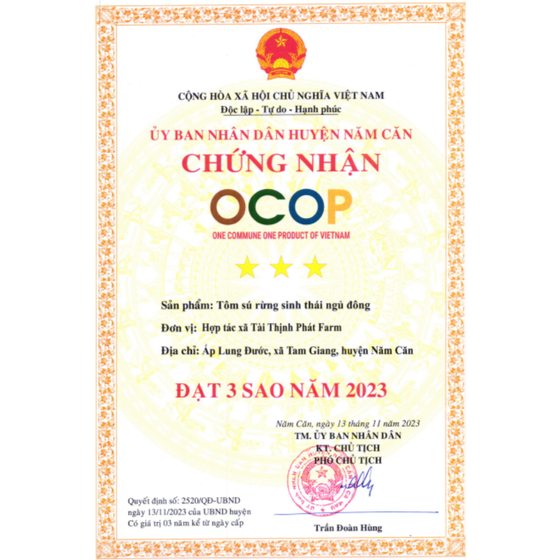 Tôm sú rừng sinh thái ngủ đông