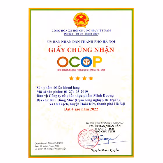 Miến khoai lang Minh Dương