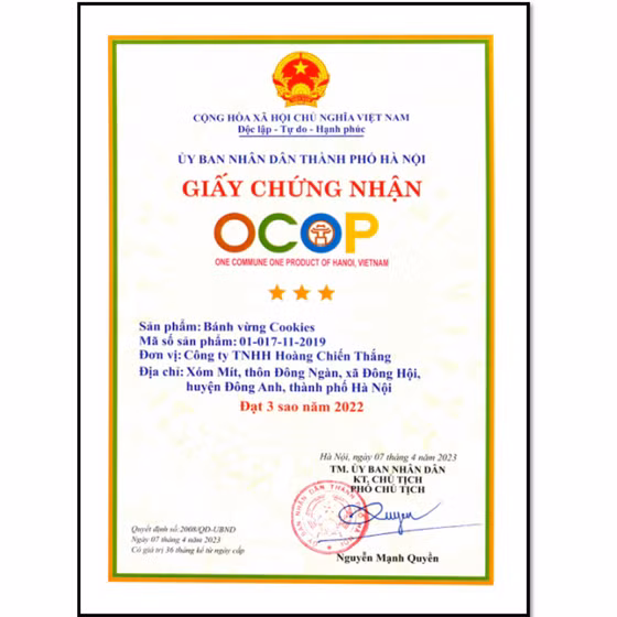 Bánh vừng Cookies 