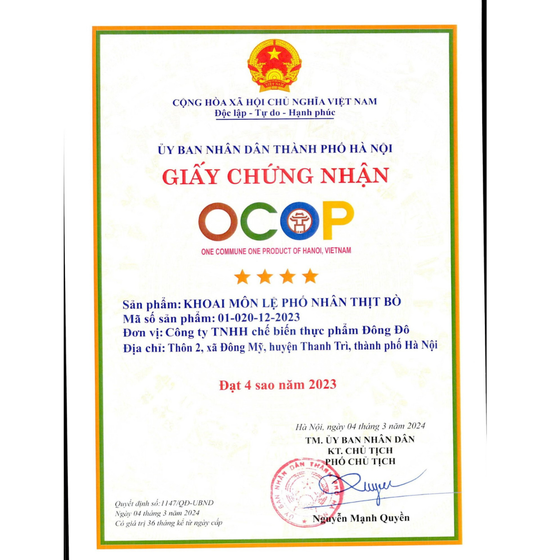 Khoai môn Lệ phố nhân thịt bò