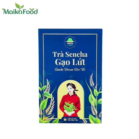 Trà Sencha gạo lứt
