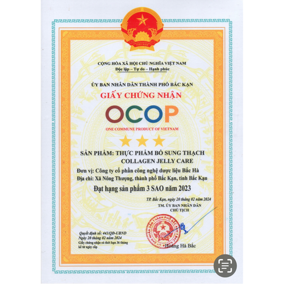 Thực phẩm bổ sung Thạch Collagen Jelly Care