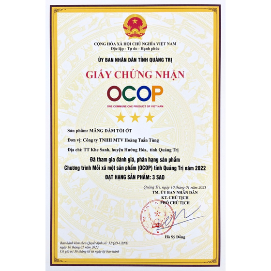 Măng dầm tỏi ớt