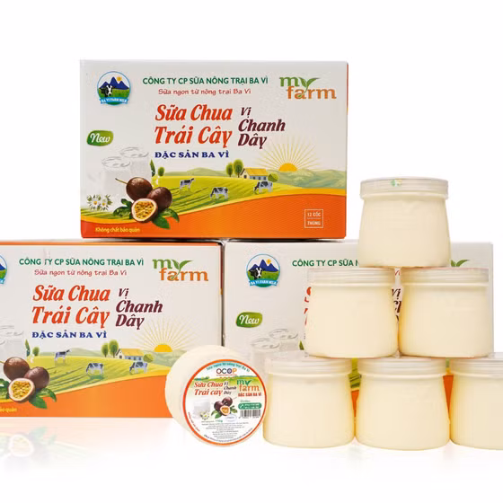 Sữa chua trái cây vị chanh dây Myfarm