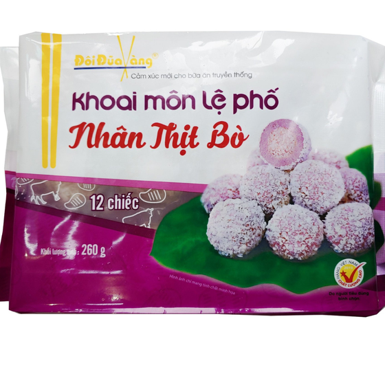 Khoai môn Lệ phố nhân thịt bò