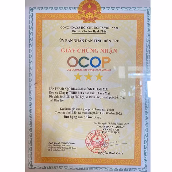 Kẹo dừa sầu riêng Thanh Mai