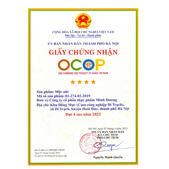 Mộc nhĩ Minh Dương