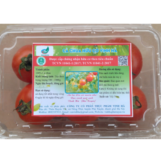 Cà chua hữu cơ Vinh Hà