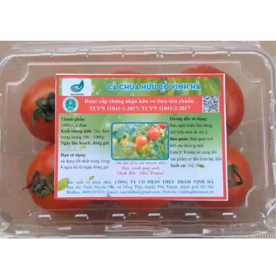 Cà chua hữu cơ Vinh Hà