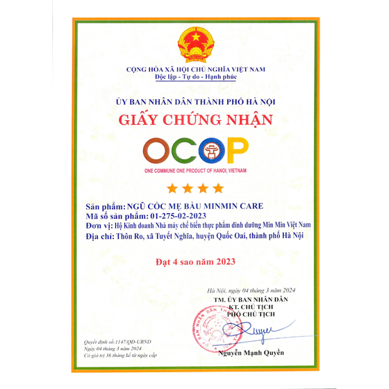 Ngũ cốc mẹ bầu Min Min Care