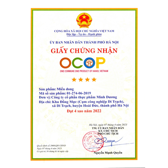 Miến dong Minh Dương