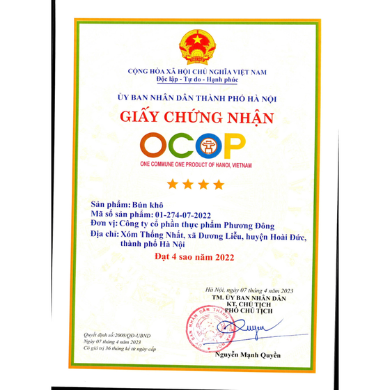 Bún khô Phương Đông