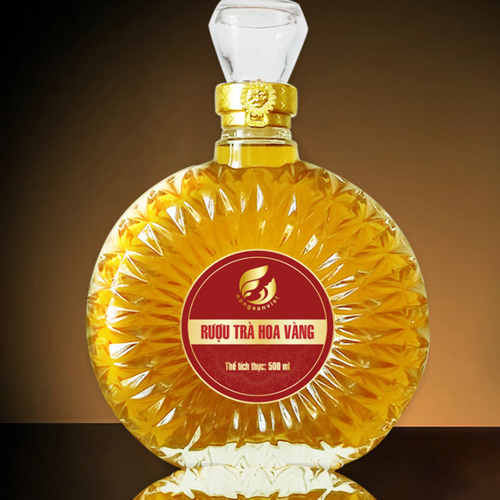Rượu trà hoa vàng Huy Hoàng 