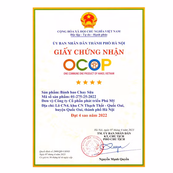 Bánh bao chay sữa Phú Mỹ