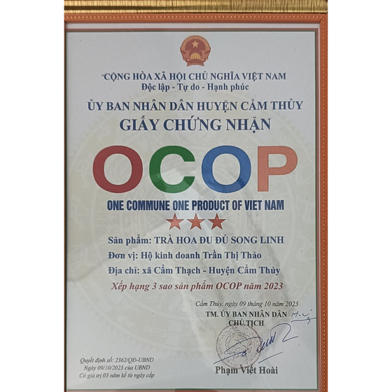 Trà hoa đu đủ Song Linh