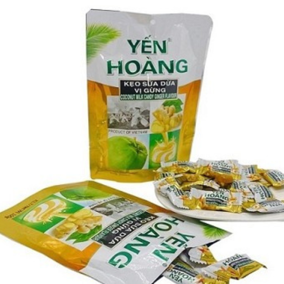 Kẹo sữa dừa vị gừng Yến Hoàng