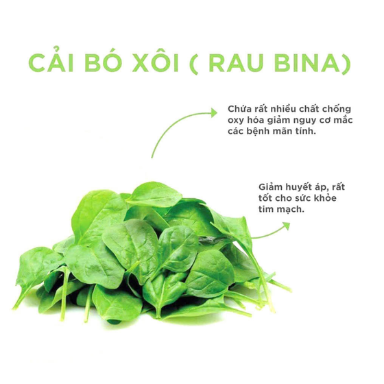 Bột cải bó xôi